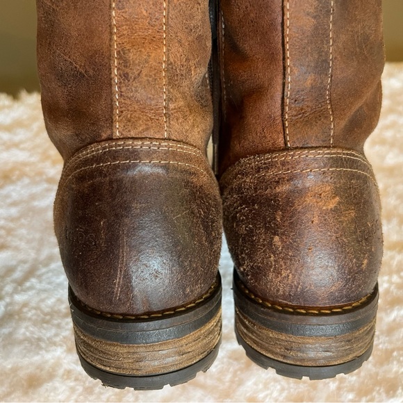 Taos Comrade Brown Leather Boots Eur Size Size 41 - Picture 4 of 11